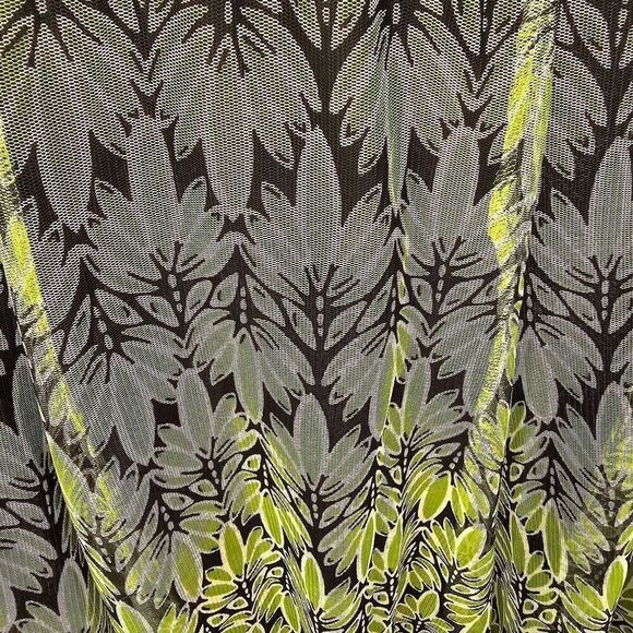 CATO WOMAN Mesh Sheer Lined FLORAL PRINT FLARE SKIRT SIZE 22/24 - Picture 4 of 6